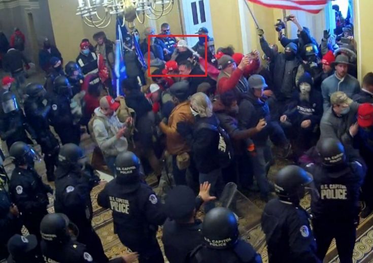 Riot scene